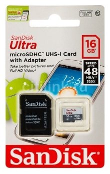 Карта памяти SanDisk Ultra SDSQUNS-016G-GN3MN 16Gb купить,NaN