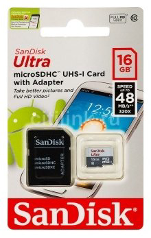 Карта памяти SanDisk Ultra SDSQUNS-016G-GN3MN 16Gb купить,NaN