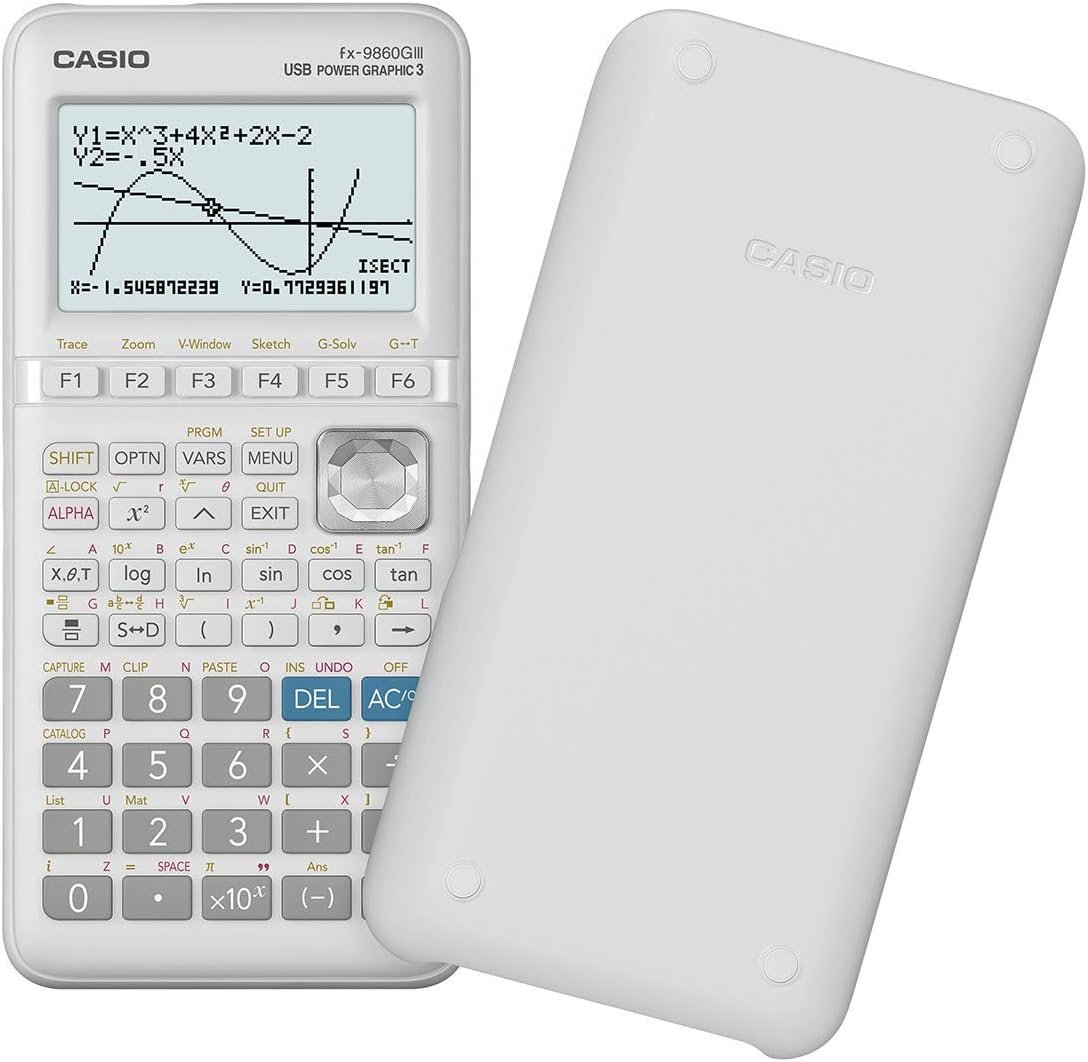 CASIO FX-9860GIII-W-ET, 10+2-разрядный, белый