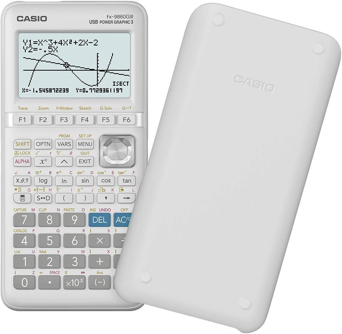 CASIO FX-9860GIII-W-ET, 10+2-разрядный, белый