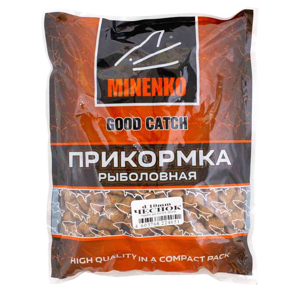 Пеллетс Minenko Good Catch Чеснок 10мм 700гр купить,NaN