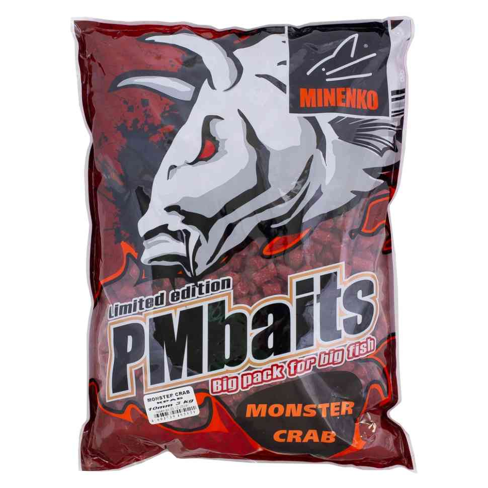 Пеллетс Minenko Monster Crab 10мм 3кг купить,NaN