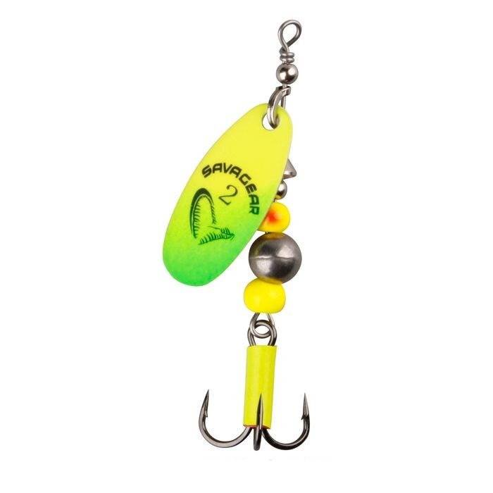 Блесна Savage Gear Caviar Spinner №2 6g 07-Fluo Yellow / Chartreuse купить,NaN