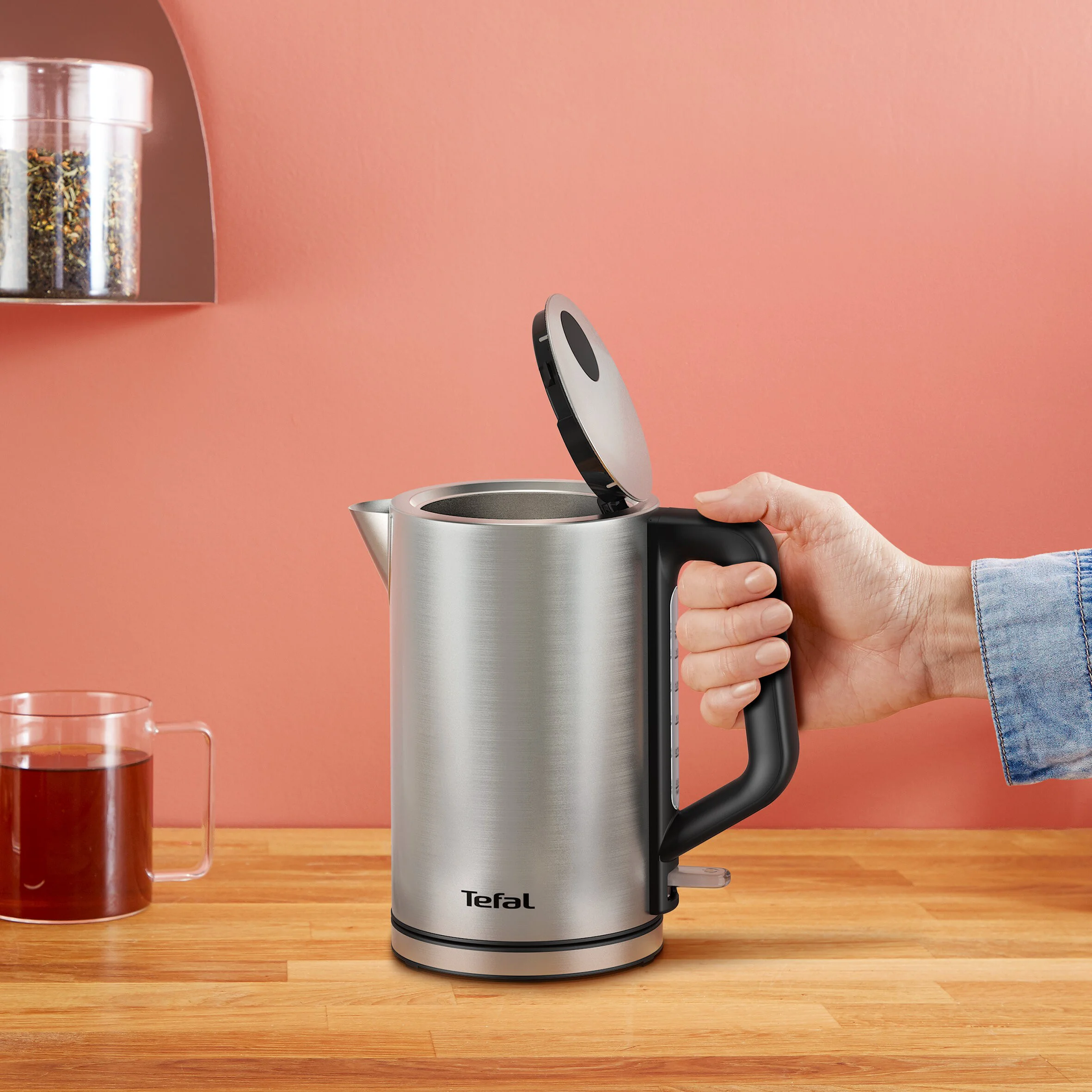 Электрочайник Tefal KI513D10 серебристый купить,34990