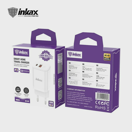Адаптер питания Inkax HC-05 20W White