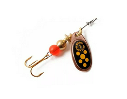 Блесна Mepps COMET BLACK FURY Copper/Black/Yellow dots №1 3,5г