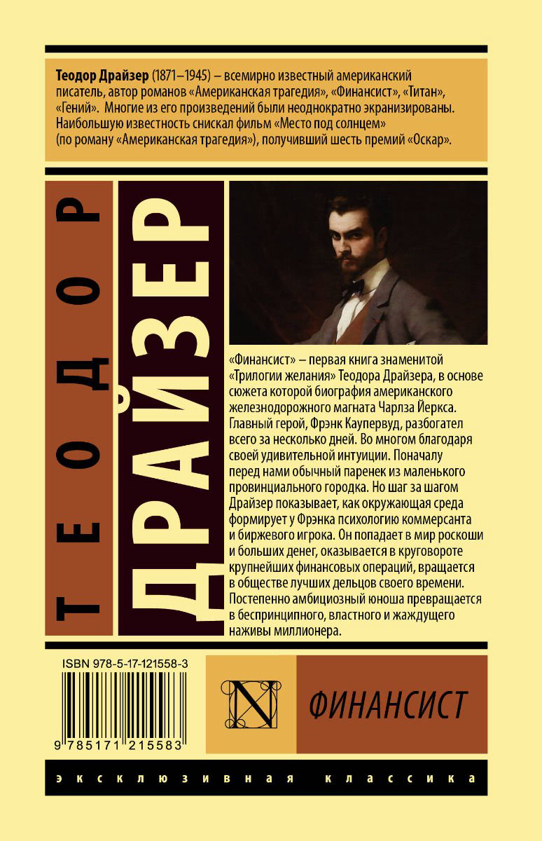 Художественная литература Драйзер Т. Финансист купить,NaN