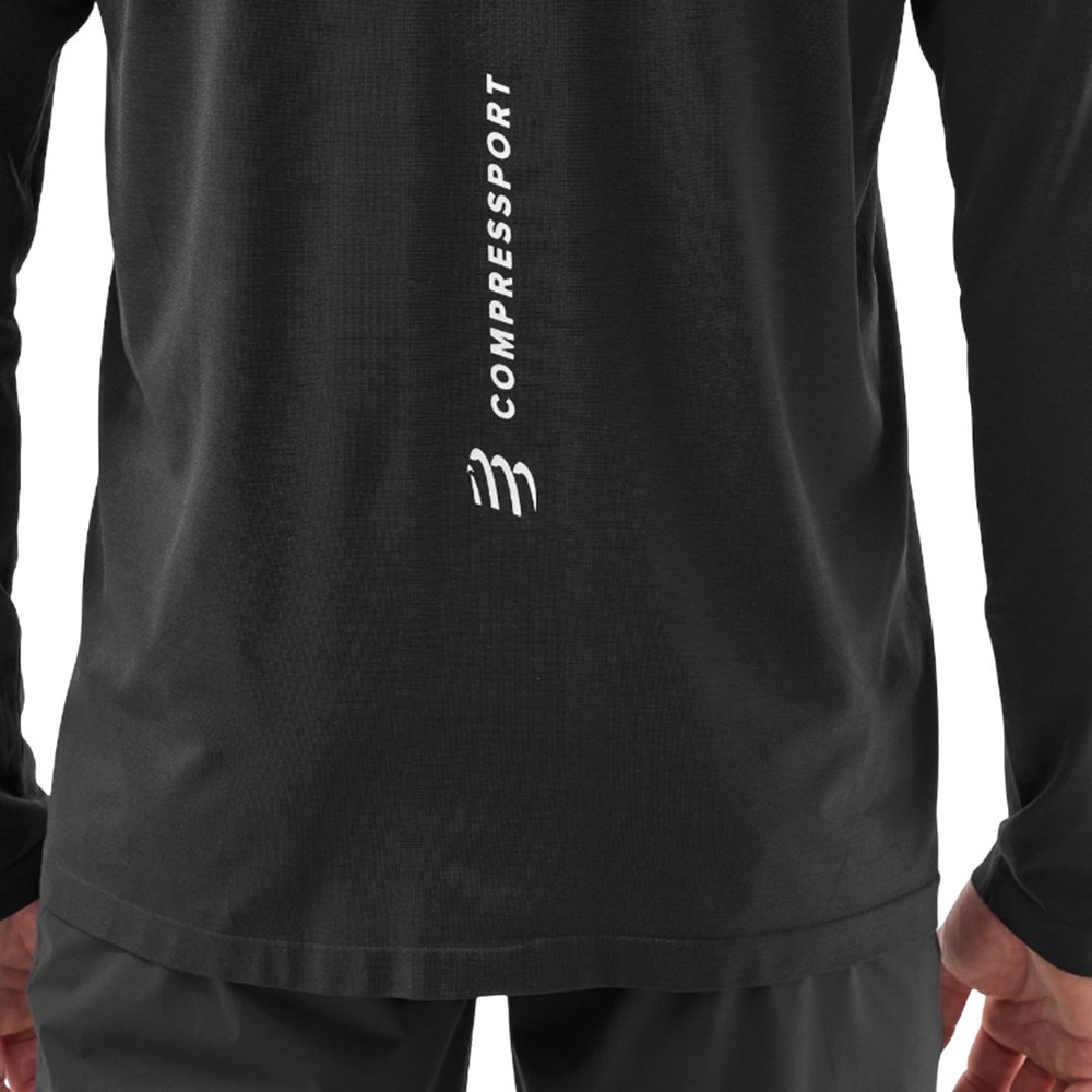 Лонгслив Compressport черный