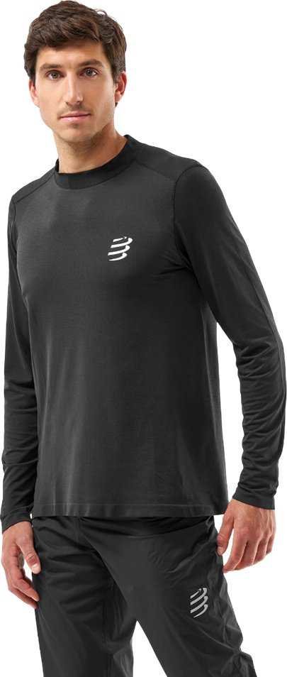 Лонгслив Compressport черный