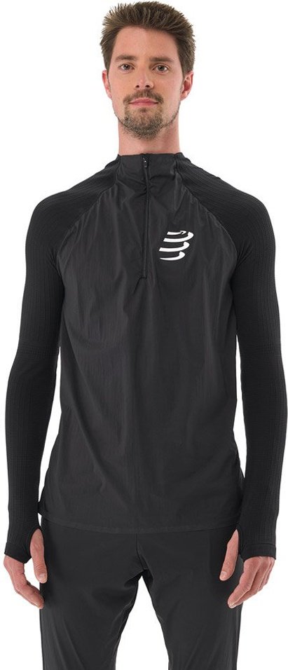 Лонгслив Compressport черный купить,NaN