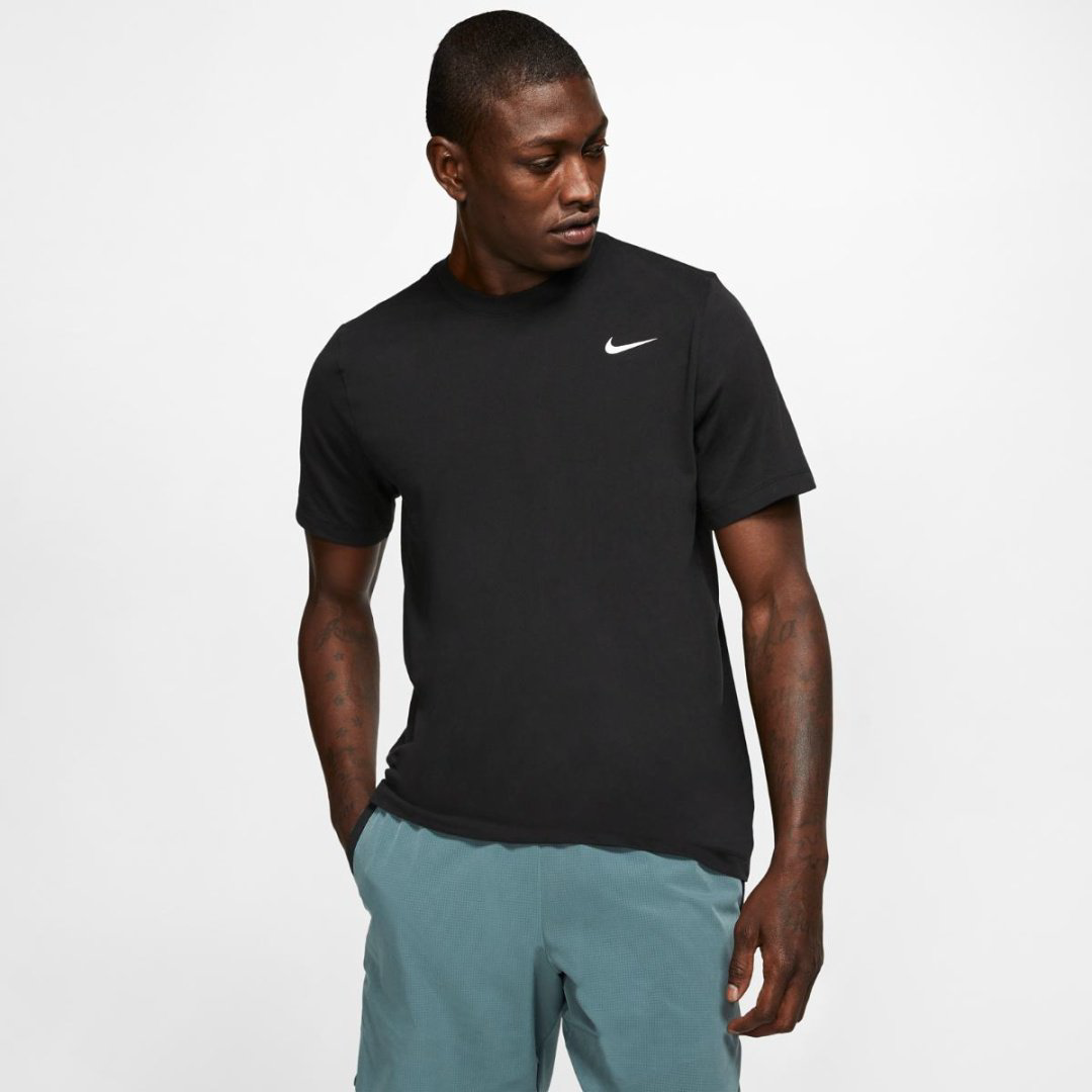 Футболка Nike M NK DRY TEE DFC CREW SOLID черный купить,NaN