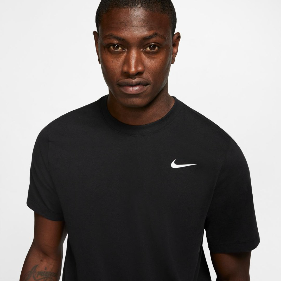 Футболка Nike M NK DRY TEE DFC CREW SOLID черный купить,NaN