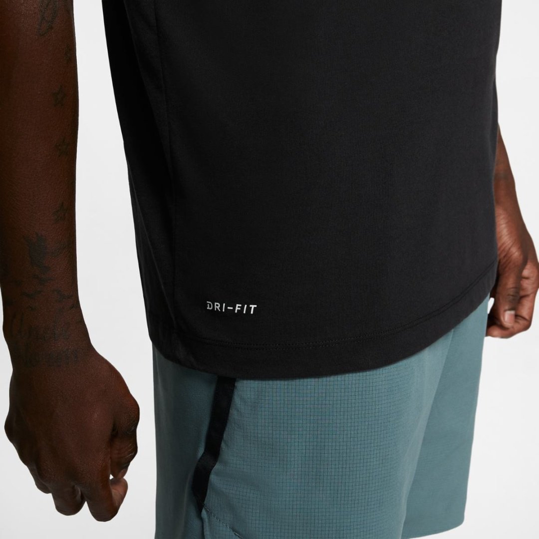 Футболка Nike M NK DRY TEE DFC CREW SOLID черный купить,NaN