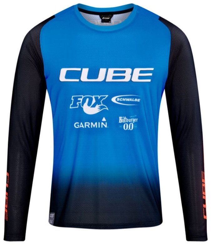 Лонгслив Cube синий купить,NaN