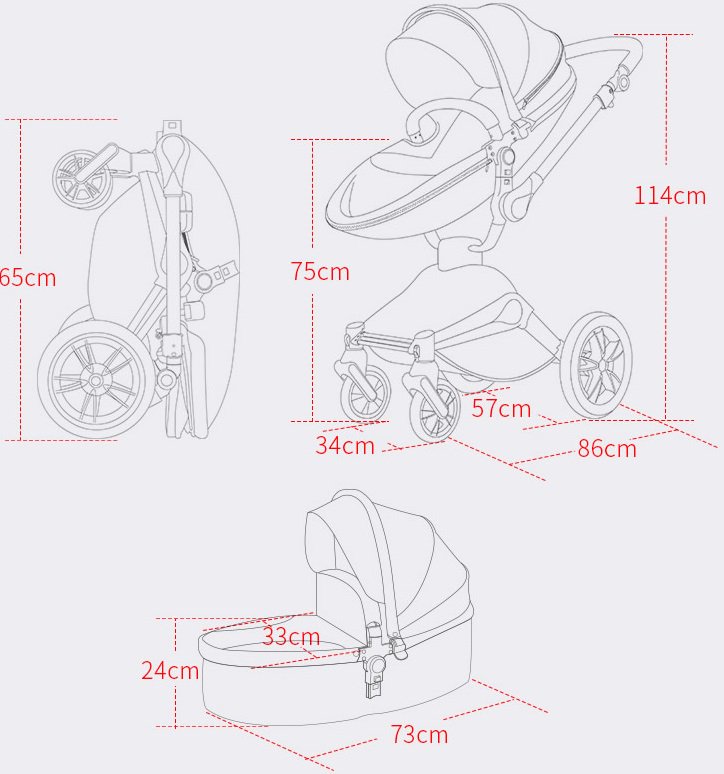 Коляска Hot Mom 2в1 F23 черный - ForteMarket Коляска Hot Mom 2в1 F23 черный купить,0