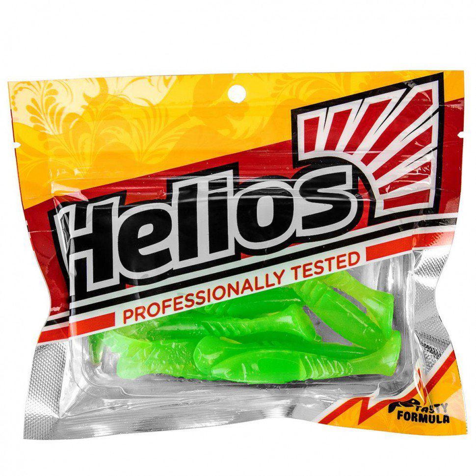 Виброхвост Helios Slash 67мм Electric green HS-19-007 купить,NaN