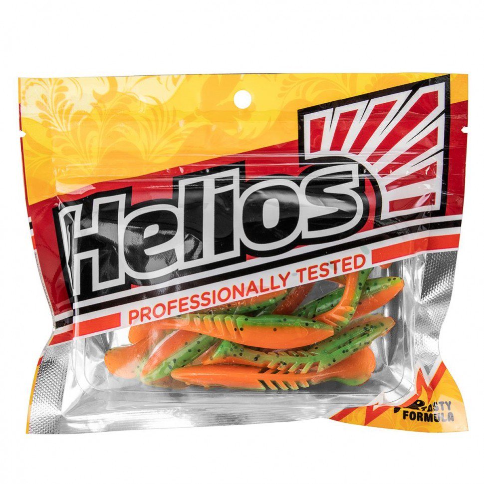Виброхвост Helios Slash 67мм Pepper Green&Orange HS-19-018 купить,NaN