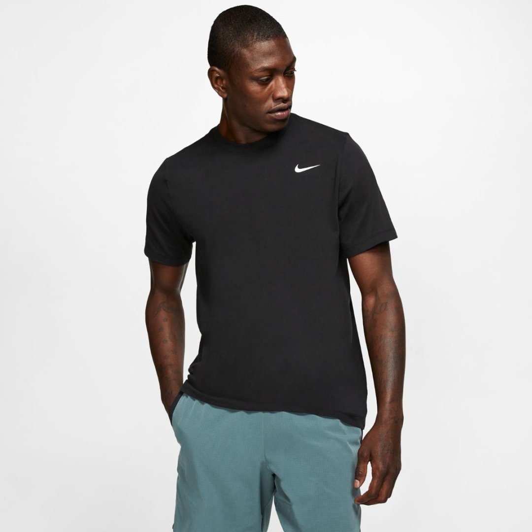 Футболка Nike M NK DRY TEE DFC CREW SOLID черный купить,NaN
