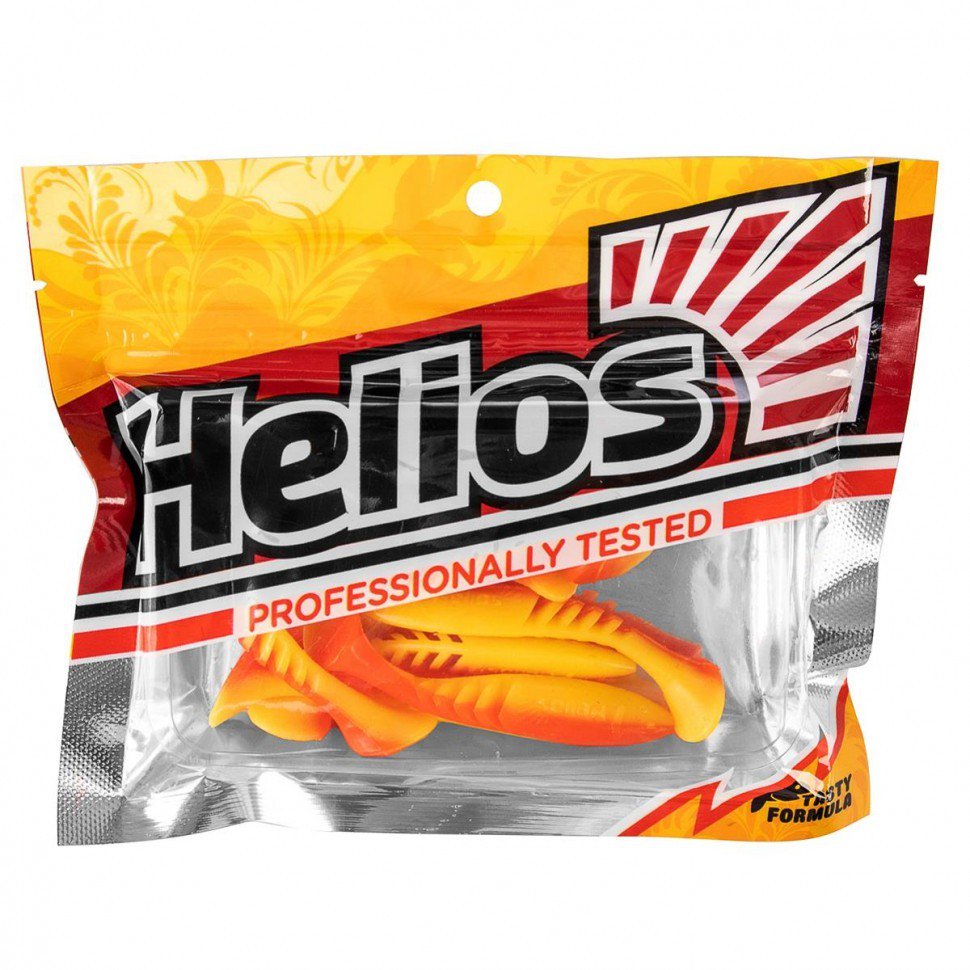 Виброхвост Helios Slash 67мм Orange&Yellow HS-19-015