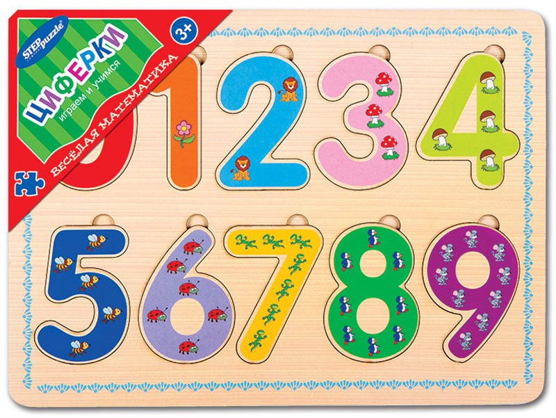 Обучающая игра Step Puzzle Весёлая математика Циферки купить,NaN