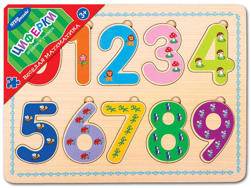 Обучающая игра Step Puzzle Весёлая математика Циферки купить,NaN