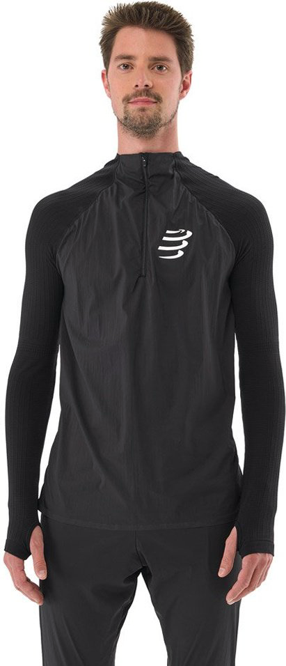Лонгслив Compressport черный купить,NaN