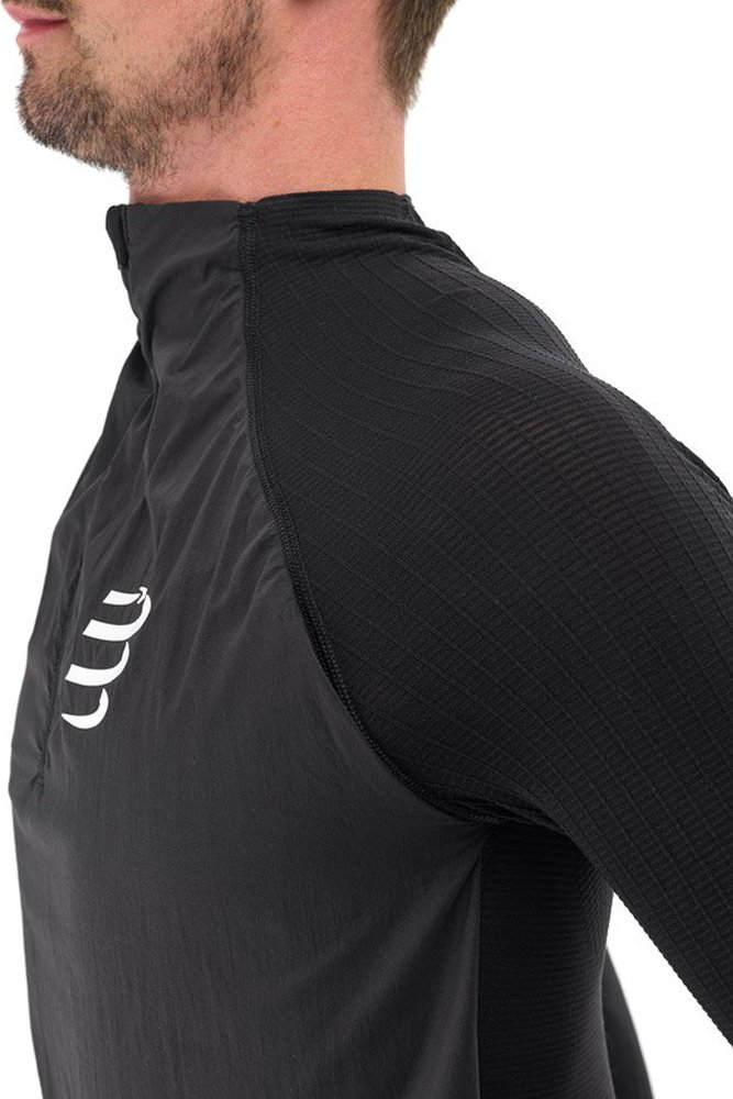 Лонгслив Compressport черный купить,NaN
