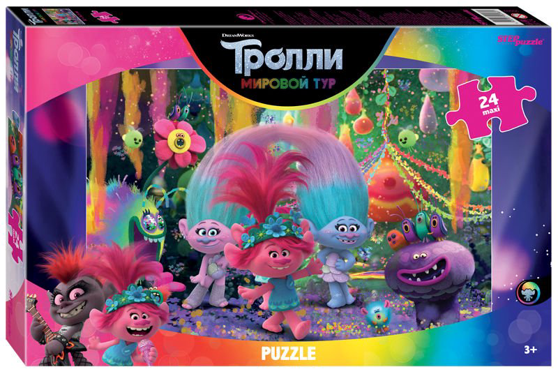 Пазл Step Puzzle Trolls 2 Music is Life maxi 24 купить,NaN