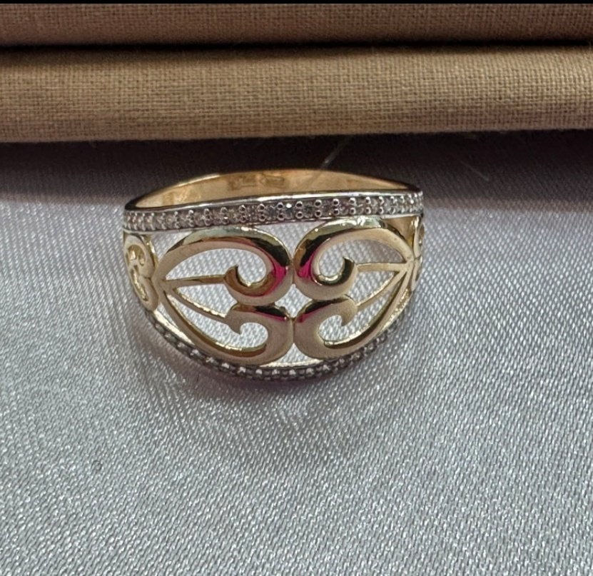 Кольцо Diana Collection 859014 размер 19.5 вес 2.5 г золото, фианит купить,NaN