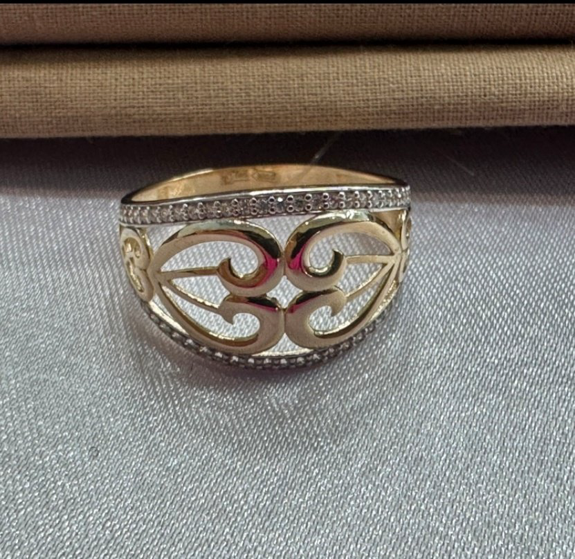Кольцо Diana Collection 859014 размер 19.5 вес 2.5 г золото, фианит купить,NaN