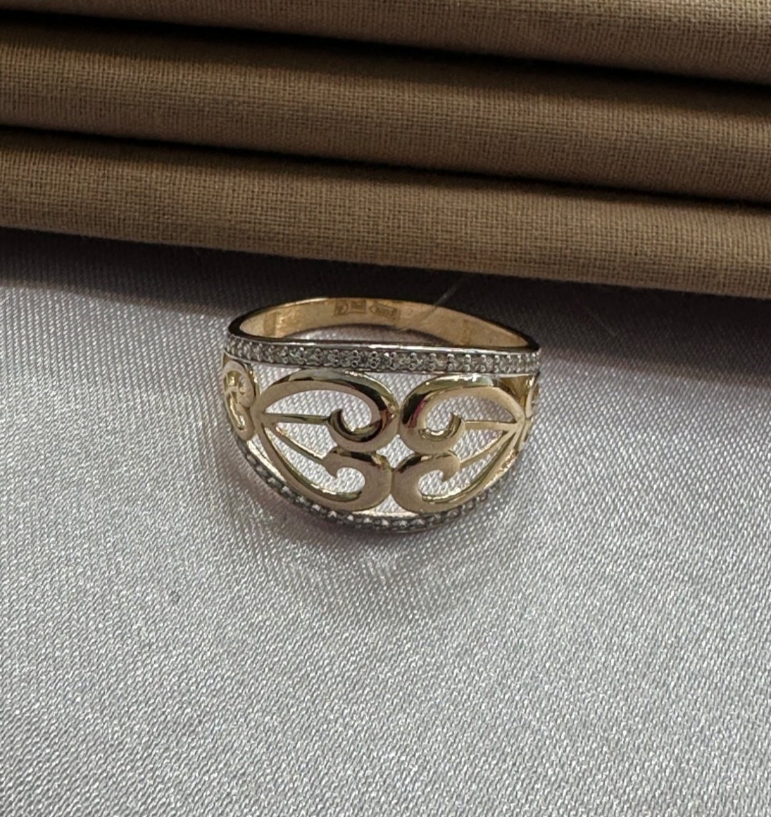 Кольцо Diana Collection 859014 размер 19.5 вес 2.5 г золото, фианит купить,NaN