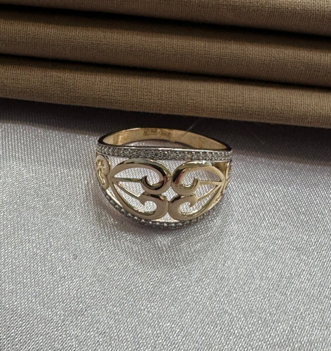 Кольцо Diana Collection 859014 размер 19.5 вес 2.5 г золото, фианит купить,NaN