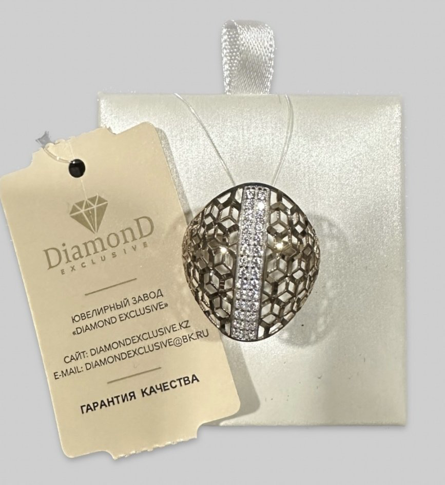 Кольцо Diamond 23415677 размер 19.5 вес 3.04 г золото, фианит купить,NaN
