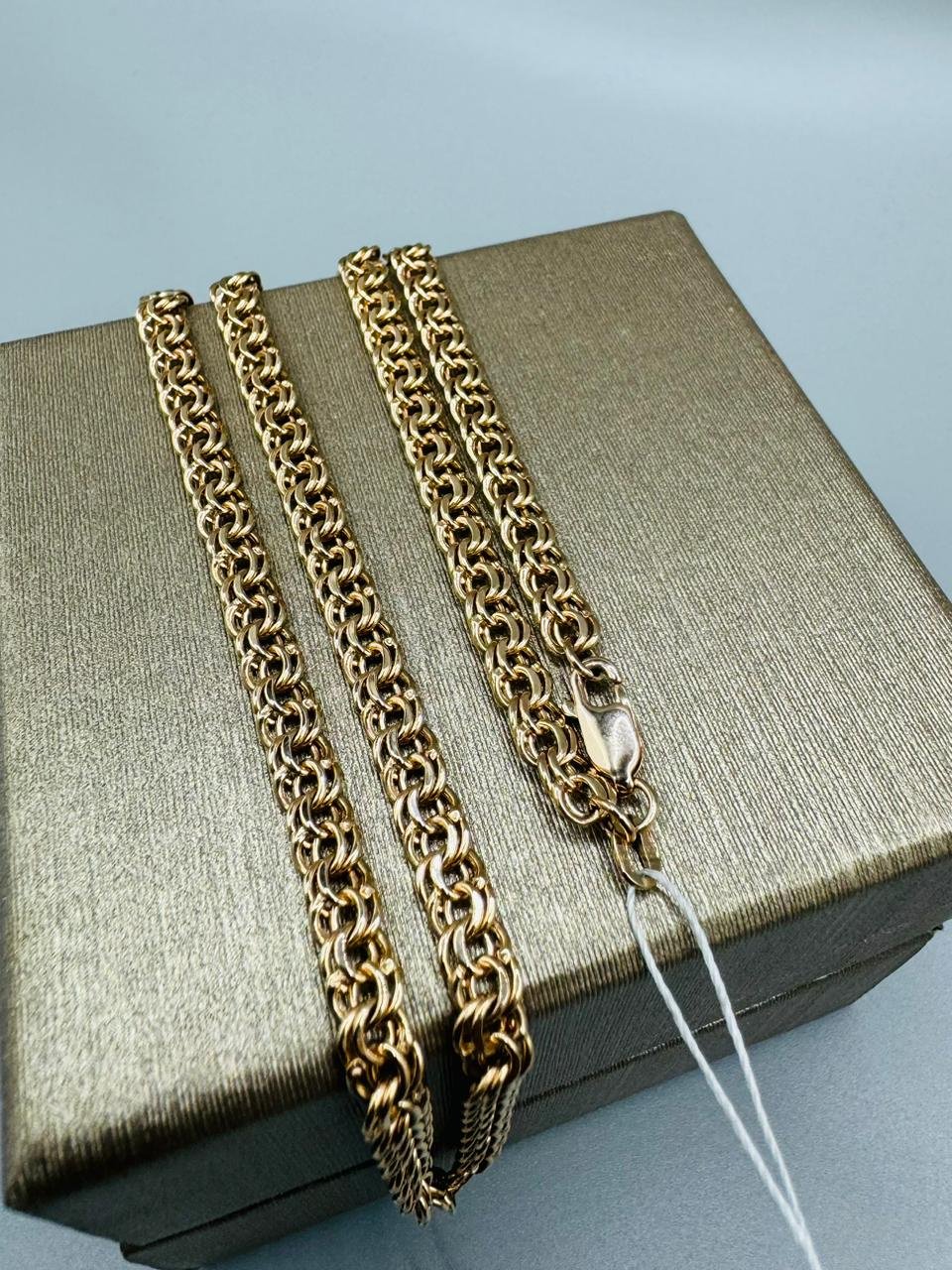 Цепь Raia Gold 00010256 длина 55 см, вес 6.24 г золото, плетение бисмарк купить,NaN