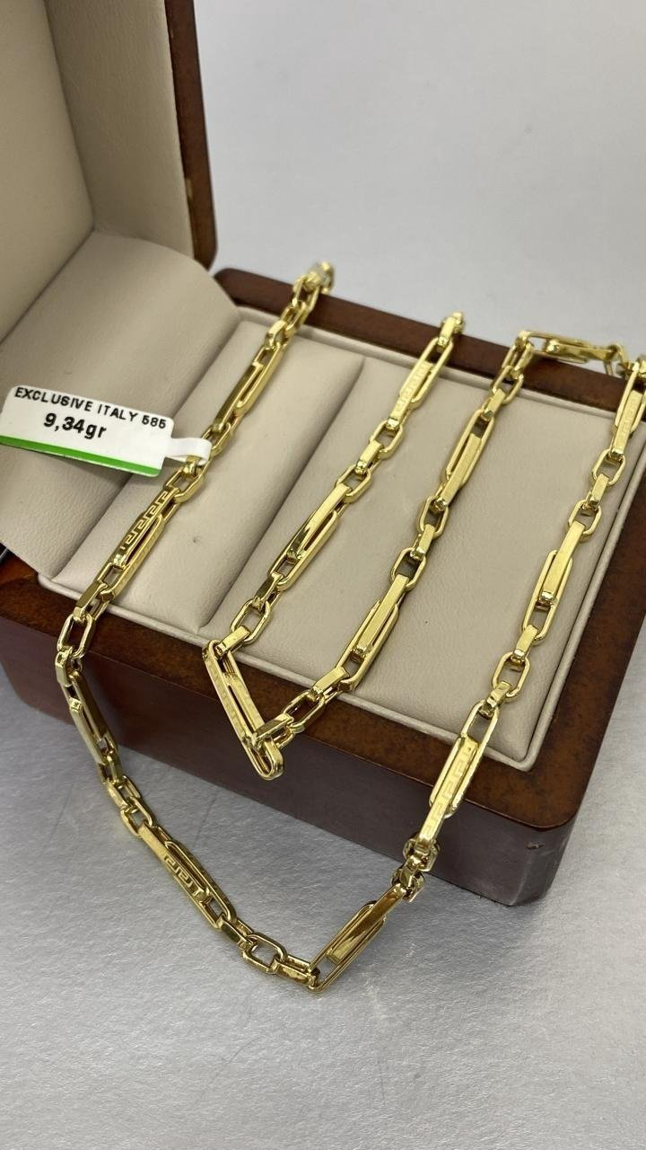 Цепь Exclusive Italy 18705063_Цепь золото 585 длина 55 см, вес 9.34 г золото, плетение бриз купить,NaN
