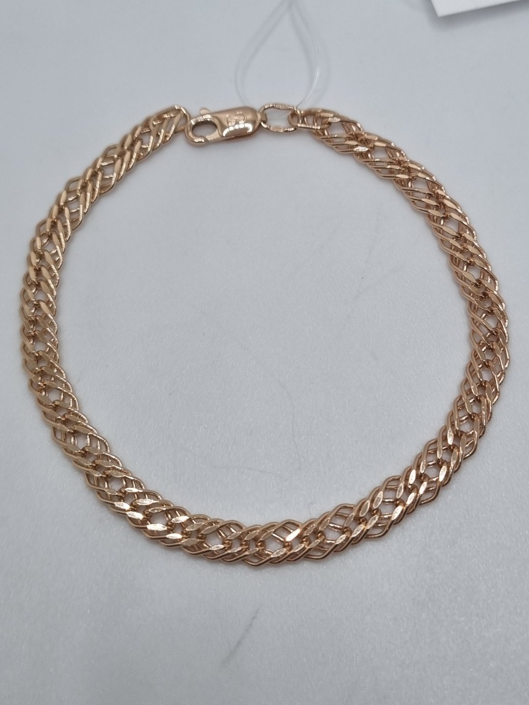 Браслет Zhanar Gold ZHA84-812 длина 19 см, вес 3.79 г золото, плетение тройной ромб купить,NaN