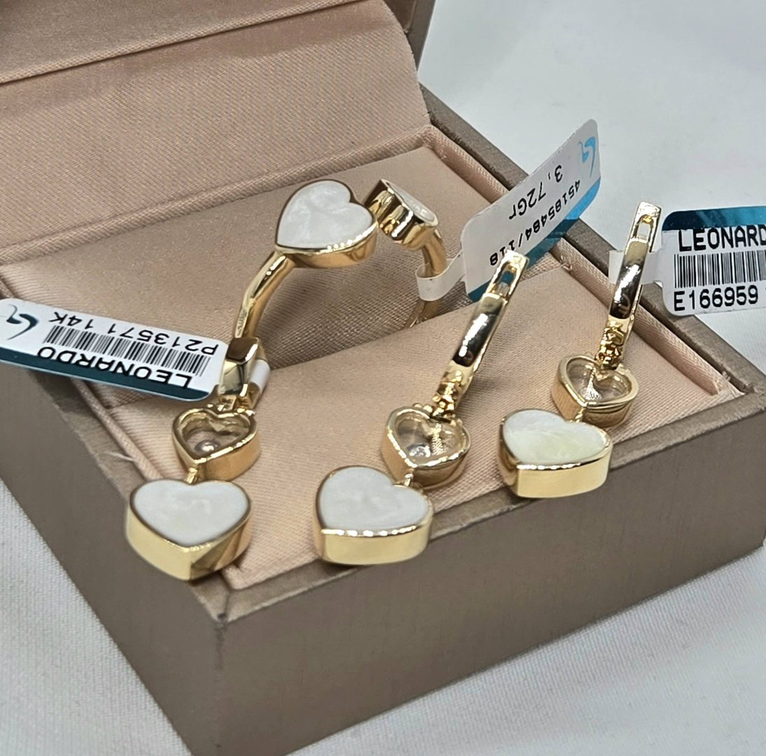 ADDemin 010-167 вес 12.47 г золото, фианит, перламутр купить,932450