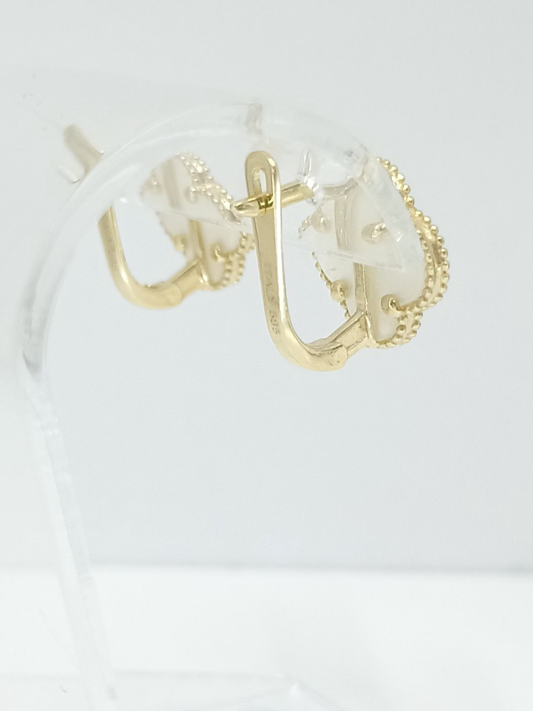 Серьги MIRSADO GOLD MG0276271 вес 3.68 г золото, перламутр купить,NaN
