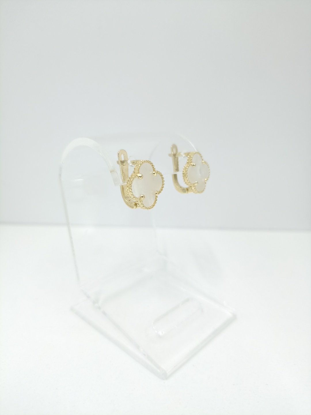 Серьги MIRSADO GOLD MG0276271 вес 3.68 г золото, перламутр купить,NaN