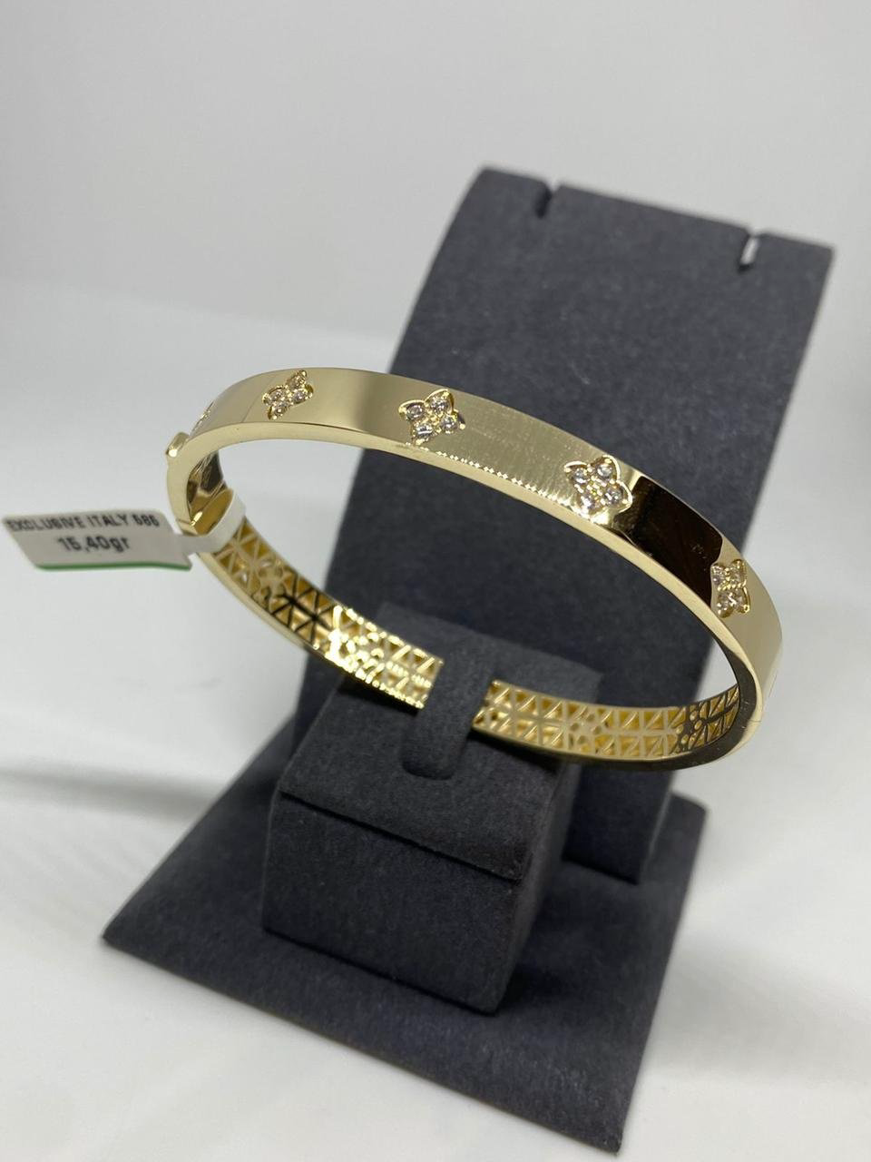 Браслет Italy Gold 302164 длина 18 см, вес 15.40 г золото, плетение отсутствует купить,NaN