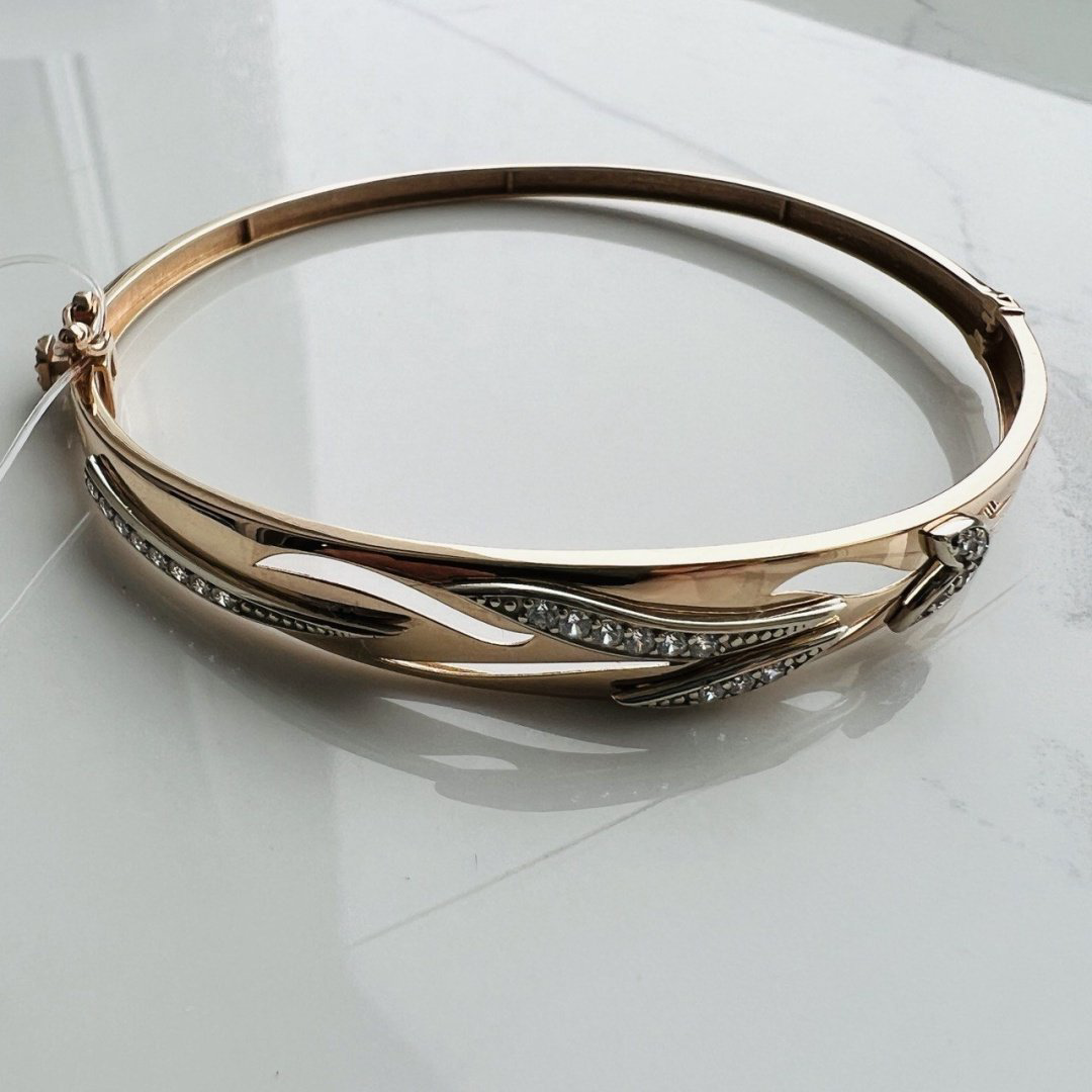 Браслет SAFIYA JEWELRY 43111055 длина 19 см, вес 6.41 г золото, плетение обод купить,NaN