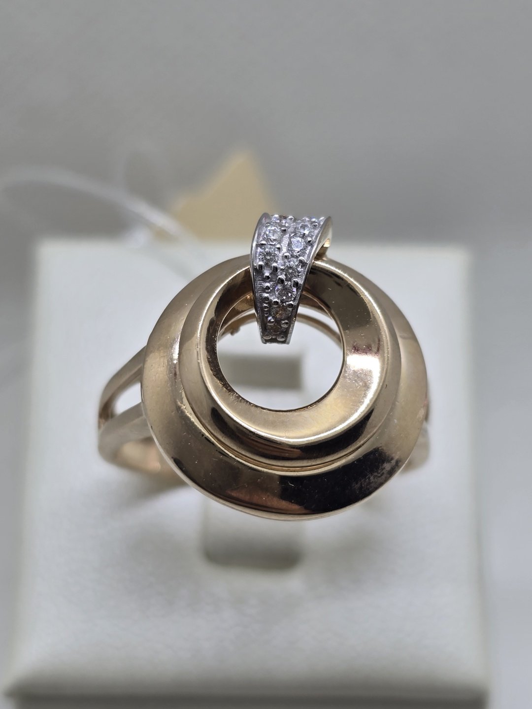 Кольцо Diamond Exclusive 405158590 размер 20 вес 4.61 г золото, фианит купить,NaN