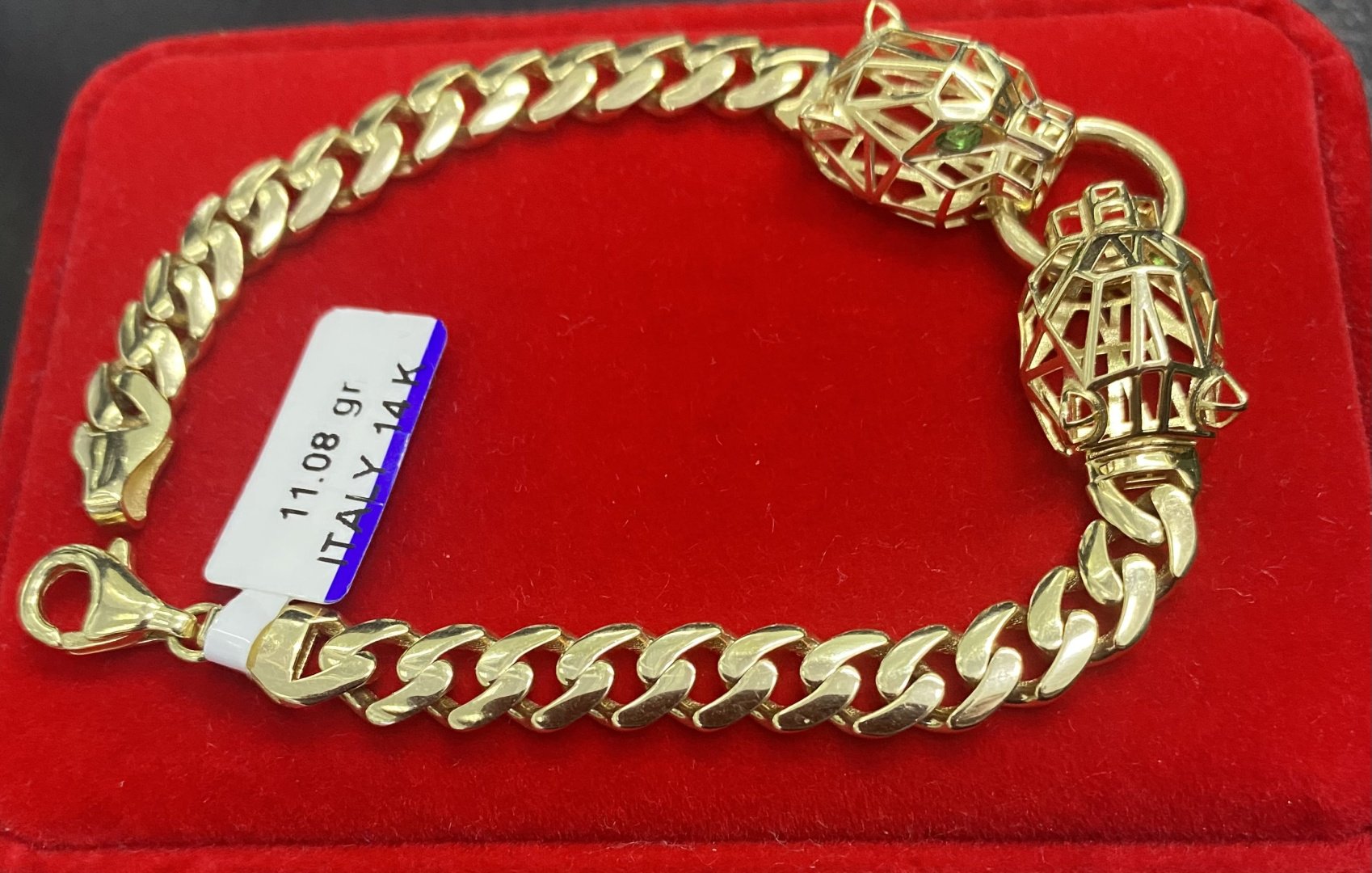 Браслет Italian Gold Подарок длина 18 см, вес 11.08 г золото, плетение отсутствует