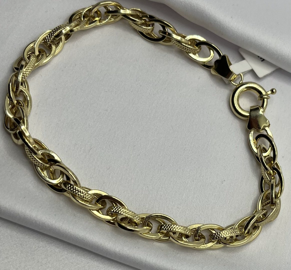 Браслет Timuchin Gold LA1986/123 длина 20 см, вес 6.27 г золото, плетение отсутствует купить,NaN