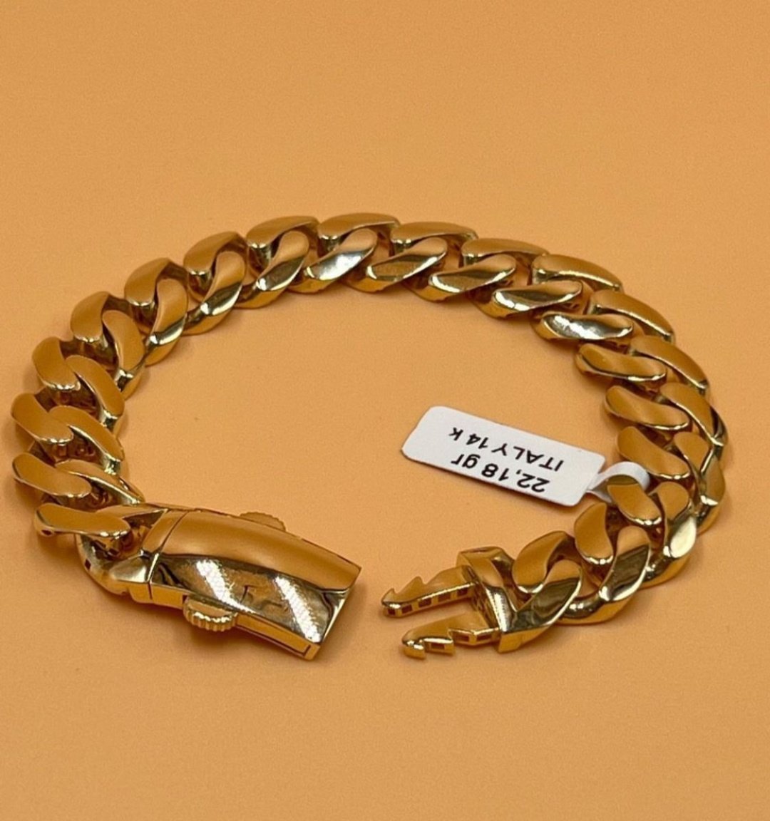 Браслет ALIM GOLD 454751010 длина 19 см, вес 22.18 г золото, плетение отсутствует купить,1728950