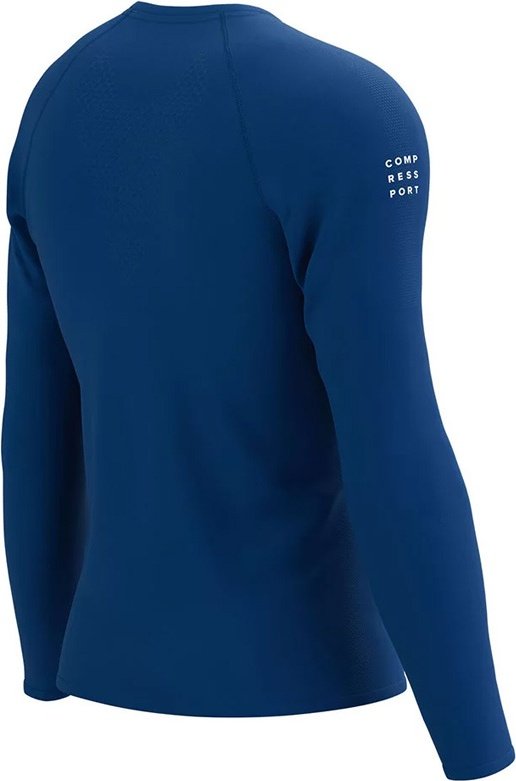Лонгслив Compressport синий купить,NaN