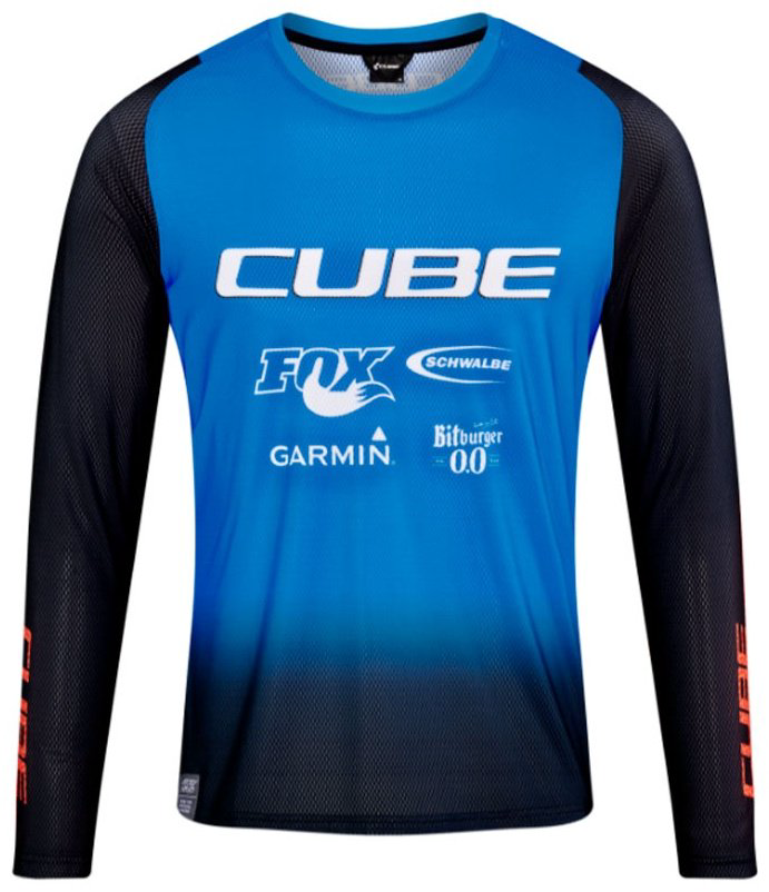 Лонгслив Cube синий купить,NaN