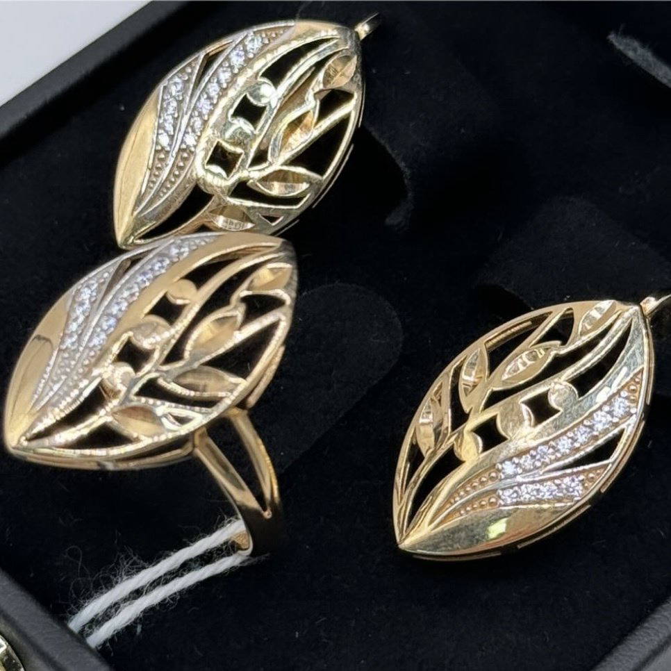 Luxury KP7653 вес 6.8 г золото, фианит купить,NaN