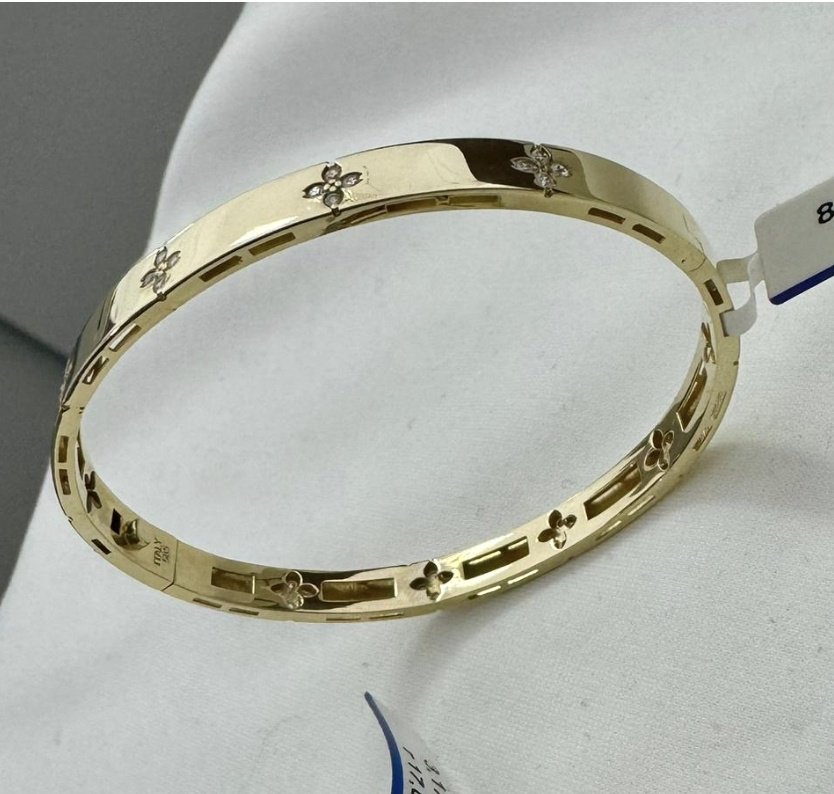 Браслет Italy Gold 019 длина 18 см, вес 8.92 г золото, плетение отсутствует купить,NaN