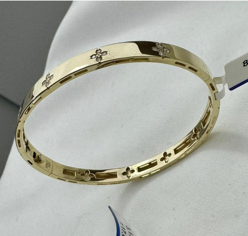 Браслет Italy Gold 019 длина 18 см, вес 8.92 г золото, плетение отсутствует купить,NaN